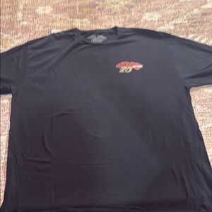 Black Graphic Men's Shirt 75 years anniversary size 2XL cotton